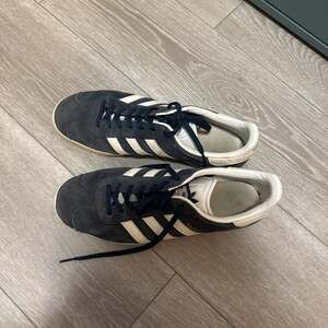 Adidas Gazelle Navy Blue White Suede Sneakers vintage